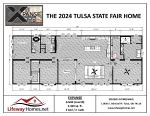 Expanse 2024 Tulsa State Fair Home Floorplan